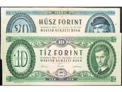 10, 20 Forint 1962, 1969-B-9419-1