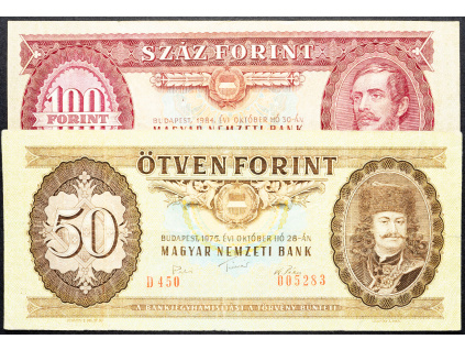 50, 100 Forint 1975, 1984-B-9434-1