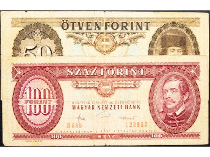 50, 100 Forint 1980, 1984-B-9436-1