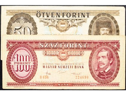 50, 100 Forint 1980, 1984-B-9437-1