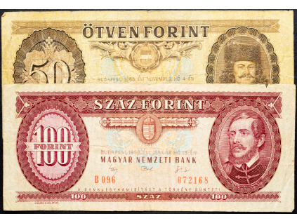 50, 100 Forint 1986, 1992-B-9446-1