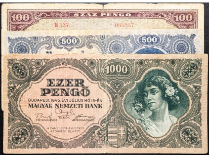 100, 500, 1000 Pengő 1945-B-9472-1