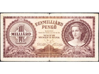 1 Milliárd Pengő 1946-B-9503-1