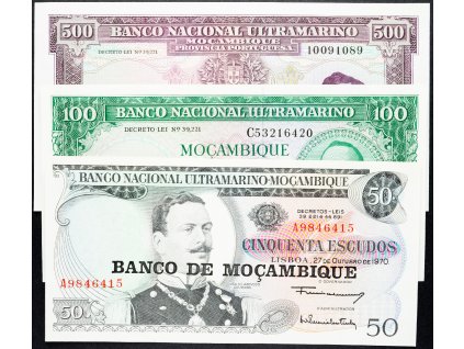 50, 100, 500 Escudos 1970, 1961, 1967-B-9274-1