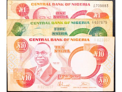 1, 5, 10 Naira 1979-1984-B-9281-1