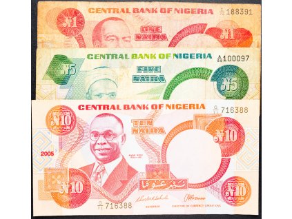 1, 5, 10 Naira 1979-1984-B-9282-1