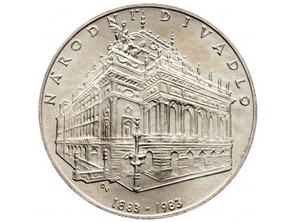 8307 100 koruna 1983 narodni divadlo v praze