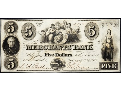 5 Dollars 1852-B-10473-1