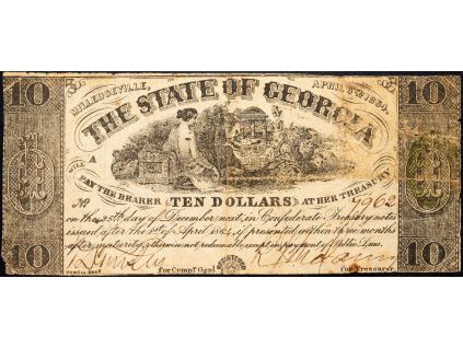 10 Dollars 1864-B-10493-1