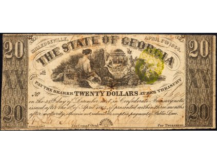 20 Dollars 1864-B-10494-1