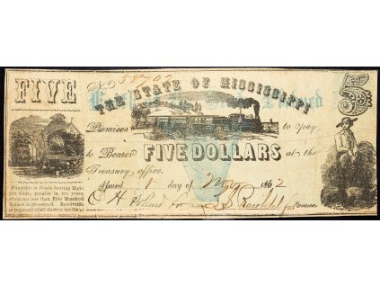 5 Dollars 1862-B-10500-1