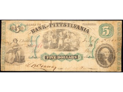 5 Dollars 1861-B-11227-1