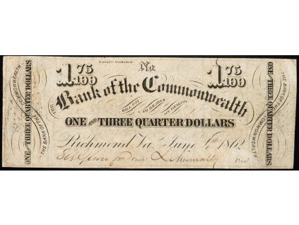 1 75/100 Dollars 1862-B-11321-1