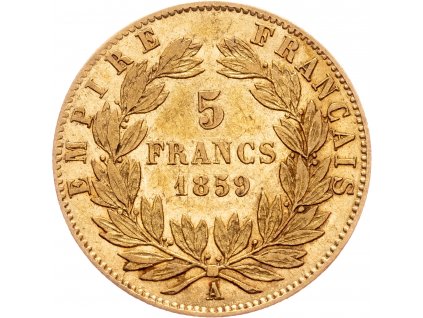 5 Francs 1859-Au-761-1