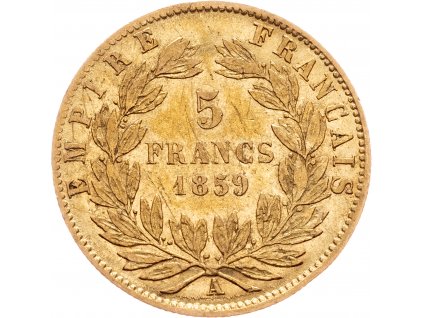 5 Francs 1859-Au-763-1