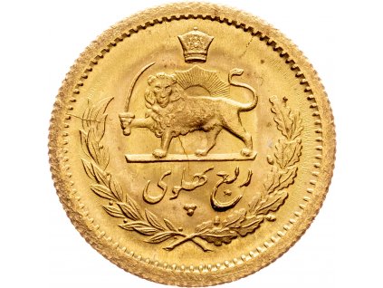 1/4 Pahlavi 1352 (1973)-Au-764-1