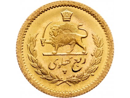 1/4 Pahlavi 1352 (1973)-Au-765-1