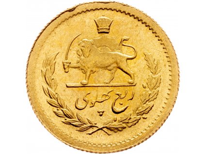 1/4 Pahlavi 1352 (1973)-Au-767-1