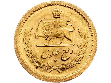 1/4 Pahlavi 1352 (1973)-Au-768-1