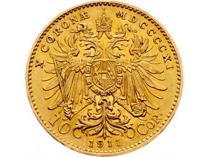 10 Koruna 1911-Au-782-1