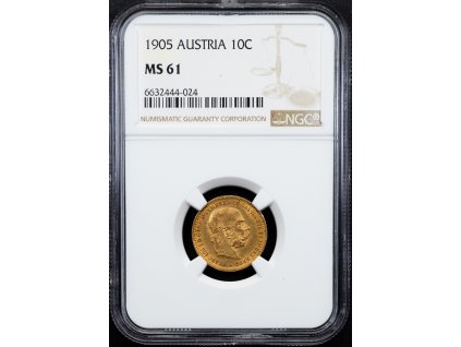 10 Koruna 1905-Au-823-1