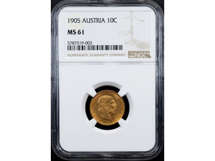 10 Koruna 1905-Au-829-1