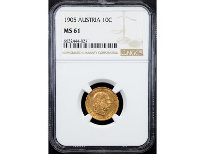 10 Koruna 1905-Au-832-1