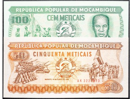 50, 100 Meticais 1980, 1983-B-15189-1