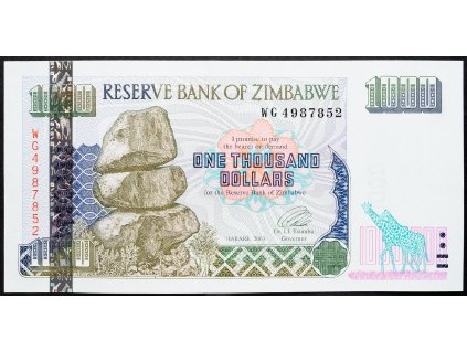 1000 Dollars 2003-B-14188-1