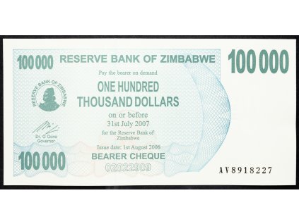 100000 Dollars 2007-B-14192-1