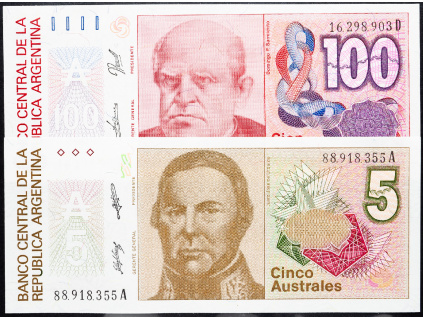 5, 100 Australes 1986-1990-B-12450-1
