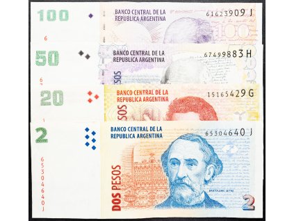 2, 20, 50, 100 Pesos 2002-2014-B-12452-1