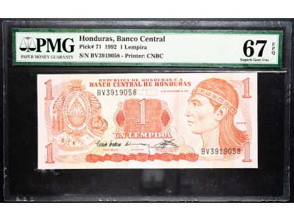 1 Lempira 1992-B-15931-1