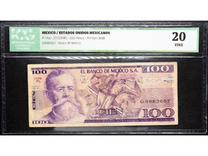 100 Pesos 1981-B-12785-1