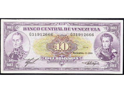 10 Bolivares 1988-B-12501-1