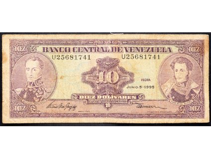10 Bolivares 1995-B-14605-1