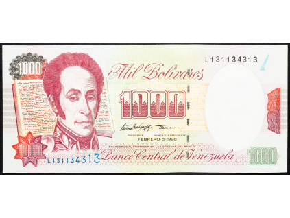 1000 Bolivares 1998-B-13863-1