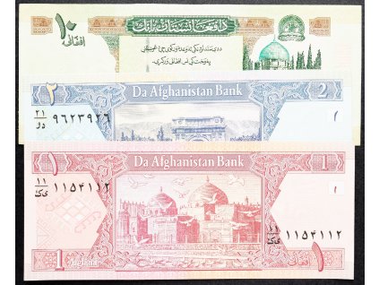 1, 2, 10 Afghanis 2002-B-12386-1