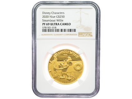 9168 niue 250 dollar disney ngc pf69 ultra cameo