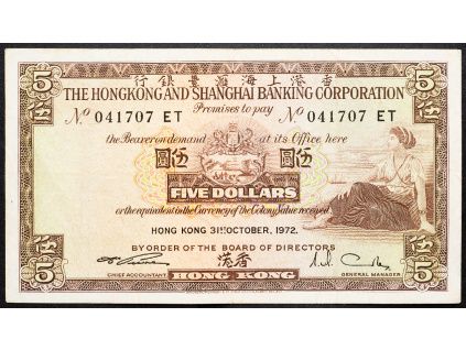 5 Dollars 1972-B-13844-1