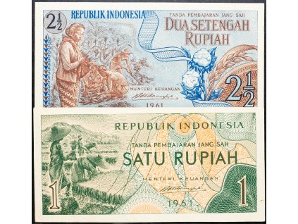 1, 2 1/2 Rupiah 1961-B-12703-1