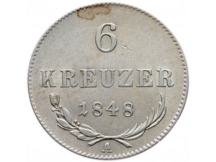 6 Krejcar 1848 A