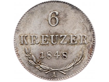 6 Krejcar 1848 A