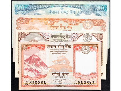 5, 10, 20, 50 Rupees 2017, 2012, 2012, 2015-B-14676-1