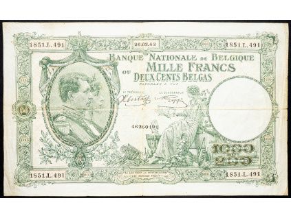 1000 Francs 1943-B-11919-1