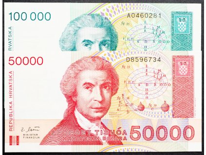 50000, 100000 Dinara 1993-B-13388-1