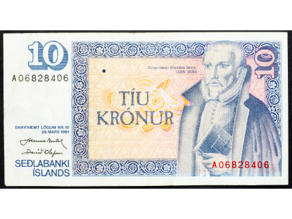 10 Krónur 1961-B-12685-1