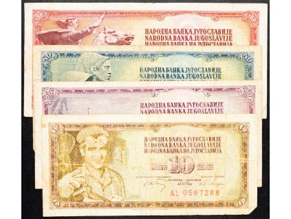 10, 20, 50, 100 Dinara 1968, 1978, 1978, 1986-B-14747-1