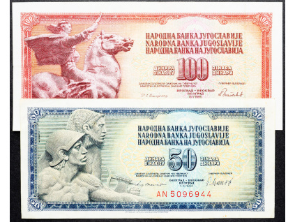 50, 100 Dinara 1981, 1986-B-13378-1