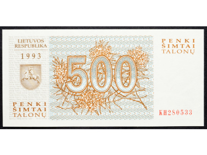 500 Talonas 1993-B-13395-1